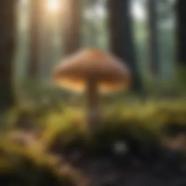 Agaricaceae in Ecosystems Agaricaceae fungi in their natural habitat