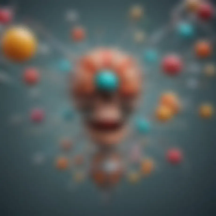 Illustration depicting the mechanism of action of antipsychotics on dopamine receptors.