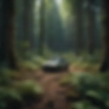 Lidar Technology in Forest Monitoring High-resolution lidar scan of a forest canopy