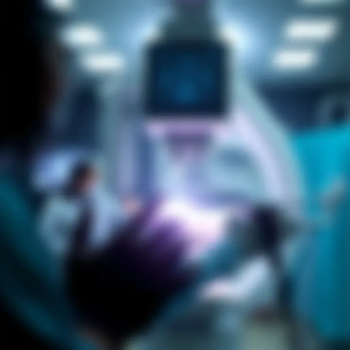 C-Arm Technology in Action Illustration of C-Arm technology in action