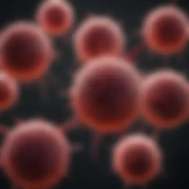 Cancer Cells and Blood Dynamics Visualization of cancer cells interacting with blood components