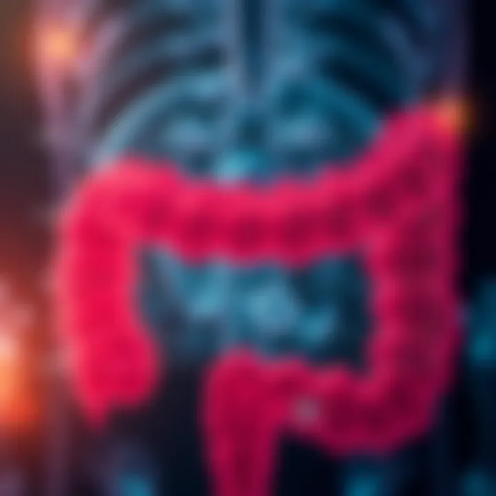 Graph displaying risk factors associated with sigmoid colon cancer