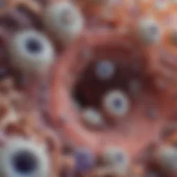 Microscopic view of Candida species