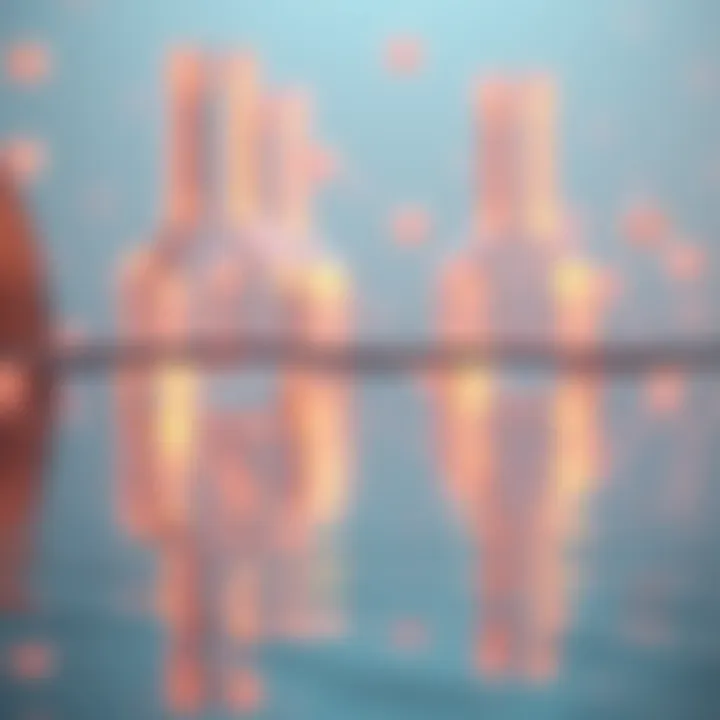 Visual representation of acid-base reactions in water