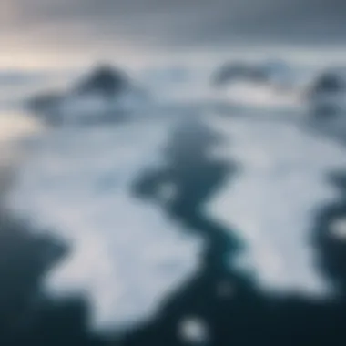 Global Impact of Antarctic Changes Global map illustrating the interconnectedness of Antarctic changes with global sea levels and climate patterns.