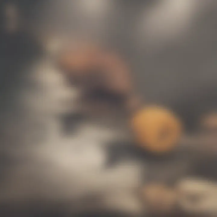 Illustration showing a digestive system with highlighted areas affected by food sensitivities.