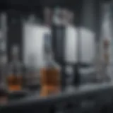 Schematic representation of HPLC system components