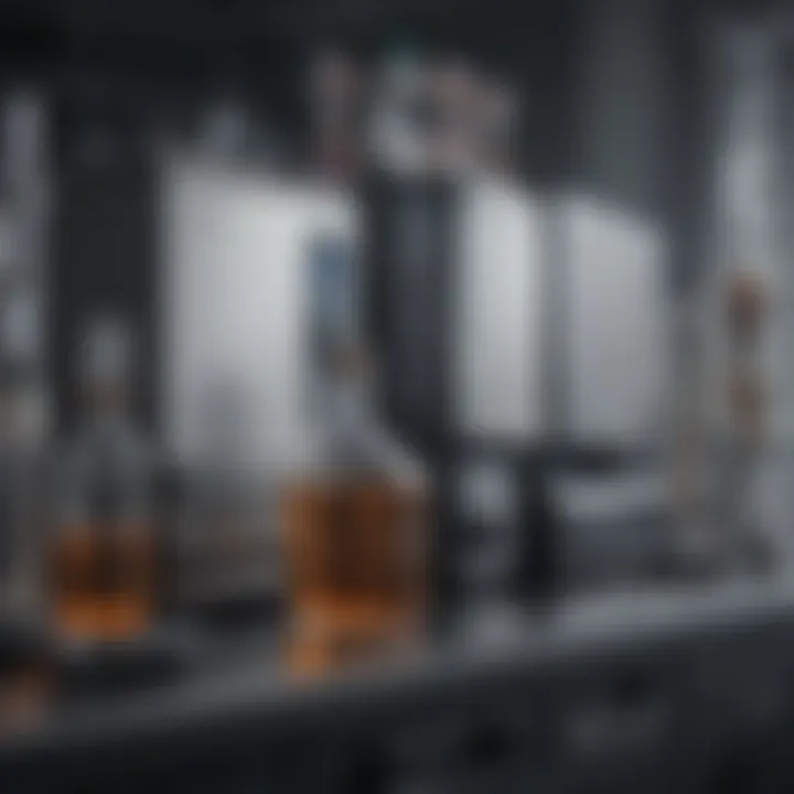 Schematic representation of HPLC system components