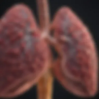 Visual representation of lung cancer incidence rates worldwide