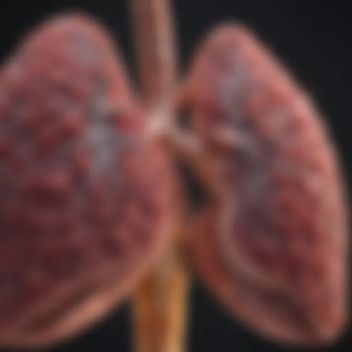 Visual representation of lung cancer incidence rates worldwide