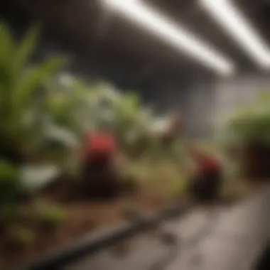 Proper Lighting for Venus Flytraps A well-lit indoor setup for nurturing Venus Flytraps to ensure optimal growth.