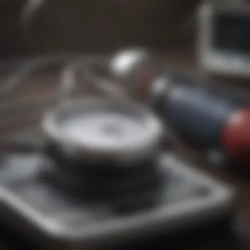 An illustration of various blood pressure measurement devices.