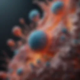 Illustration highlighting cellular mechanisms of squamous cell growth