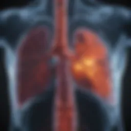 CT scan image displaying pulmonary embolism