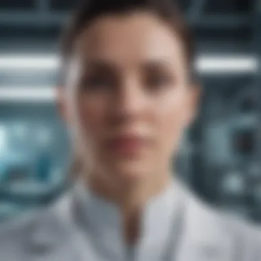 Innovations in Genetic Technology A futuristic lab showcasing cutting-edge genetic technology