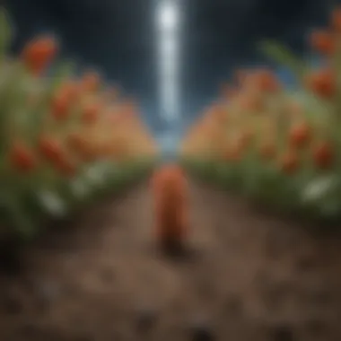 The Role of Genetics in Agriculture An illustration depicting the impact of genetics on agriculture