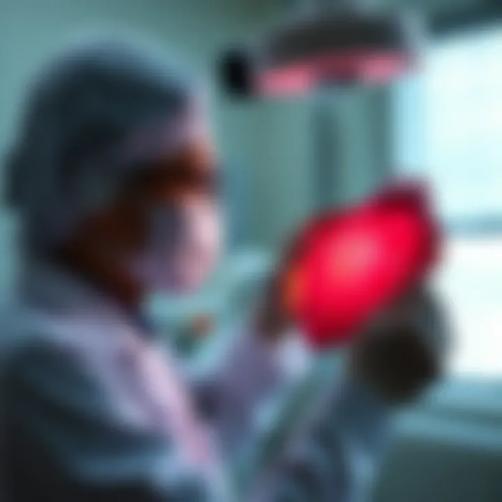 Clinical Assessment of Cardiac Health Medical professional conducting a cardiac examination
