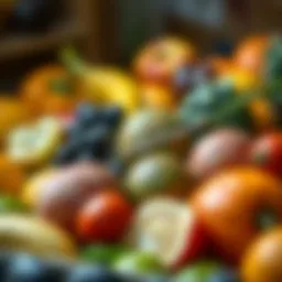 A vibrant display of assorted fresh fruits beneficial for diabetics