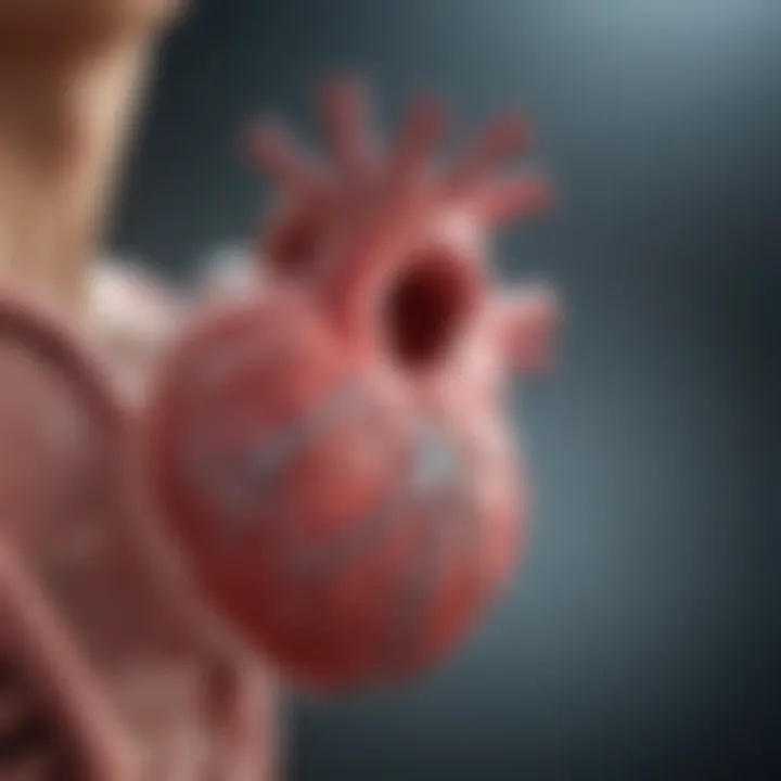 Graphical representation of diagnostic imaging techniques for heart conditions