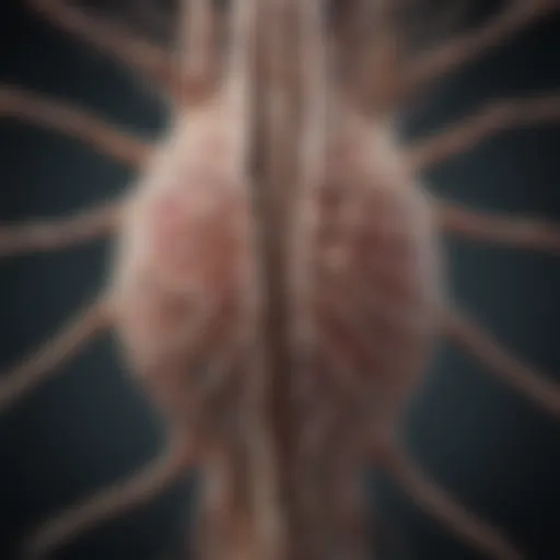 An intricate diagram showcasing the structure of the central nervous system.