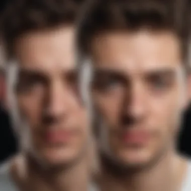 Contrasting Moods in Bipolar Disorder and Schizophrenia A split image depicting the contrasting moods associated with bipolar disorder and schizophrenia