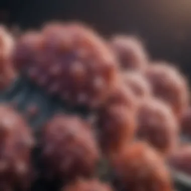 Microscopic View of HPV Cells HPV cells under a microscope