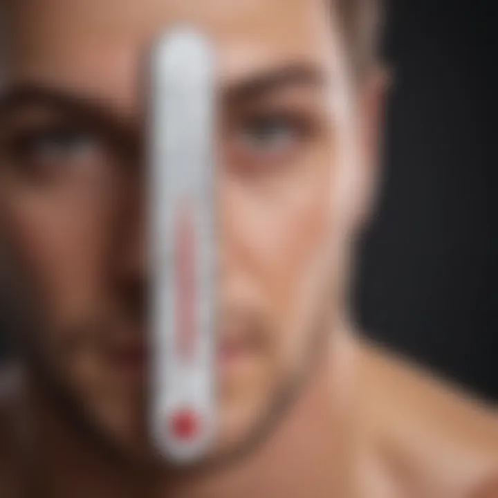 Graph illustrating the effectiveness of different thermometer types