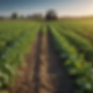 Graph representing crop yield improvements through meristematic research