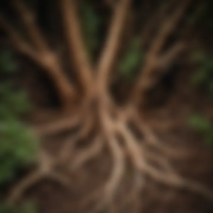 Illustration of meristematic tissue in plant roots