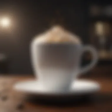 Caffeine's Effect on Cognitive Function A brain highlighting areas affected by caffeine intake