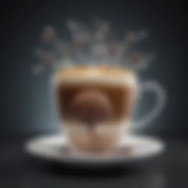 Caffeine and Brain Chemistry Caffeine molecular structure illustrating its effects on brain chemistry