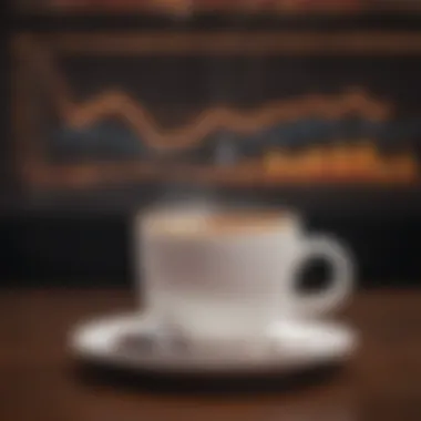 Research on Coffee and Memory Research graphs showing correlation between coffee intake and memory retention