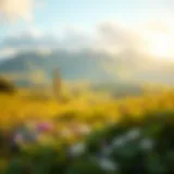 A serene landscape representing holistic healing