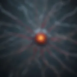 Detailed illustration of neuron organization in the brain