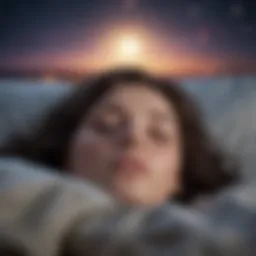 A serene night sky illustrating the importance of sleep.