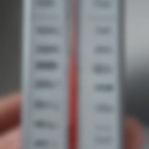 A close-up of a digital thermometer displaying a high temperature reading, symbolizing fever.