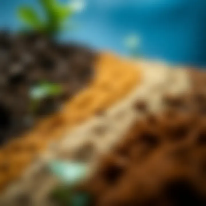 Diverse soil types illustrating their influence on ancestry