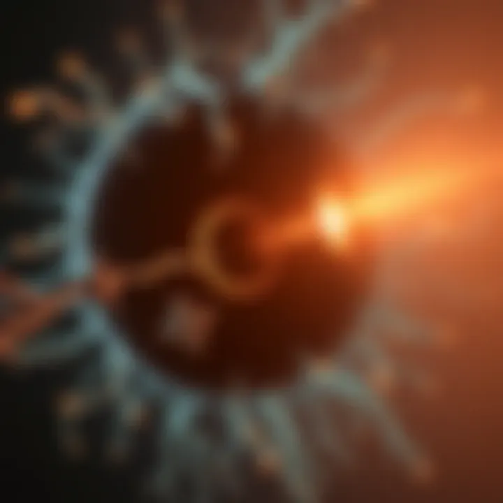 Illustration of light conversion into neural signals