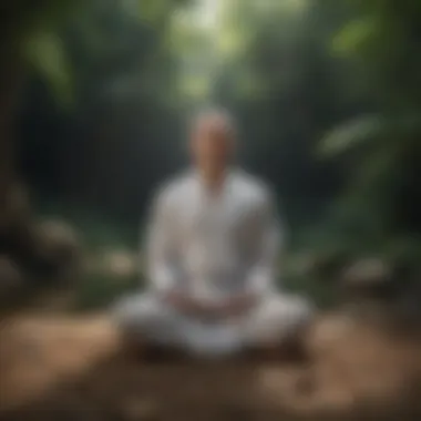 Inner Peace: The Art of Meditation Individual meditating in a tranquil environment