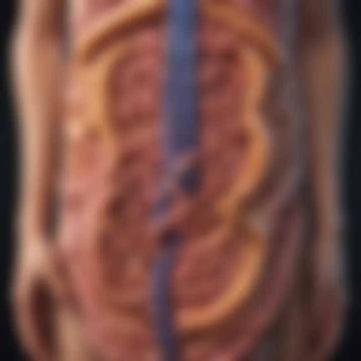 Diagram illustrating hereditary syndromes linked to colon cancer