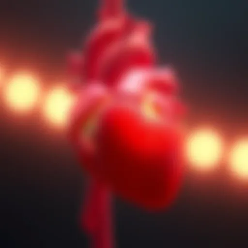 Anatomical Link between Heart and Thyroid An anatomical illustration depicting the heart and thyroid gland connection.