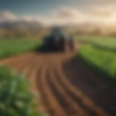 Sustainable Agriculture Practices Illustration of sustainable practices in agriculture