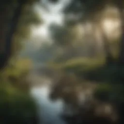 Lush wetlands teeming with biodiversity