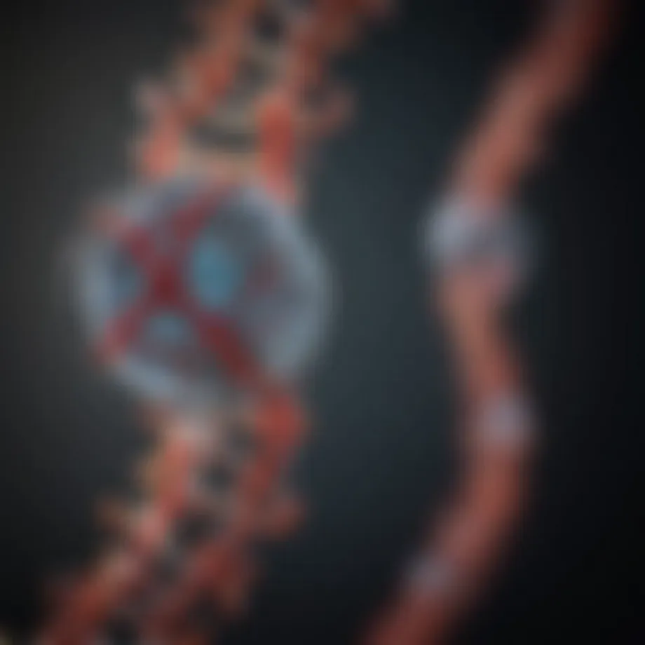 A detailed representation of rare genetic sequences.