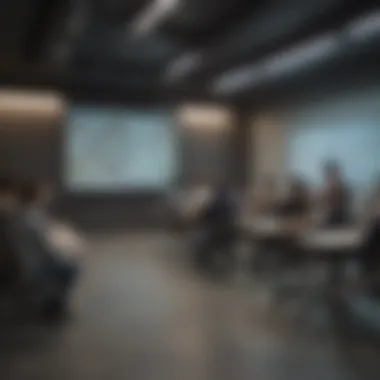 Interactive Classroom Experience Classroom setting during an interactive lecture in Tsinghua MBA program
