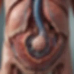 Illustration depicting the anatomy of the liver highlighting injury sites