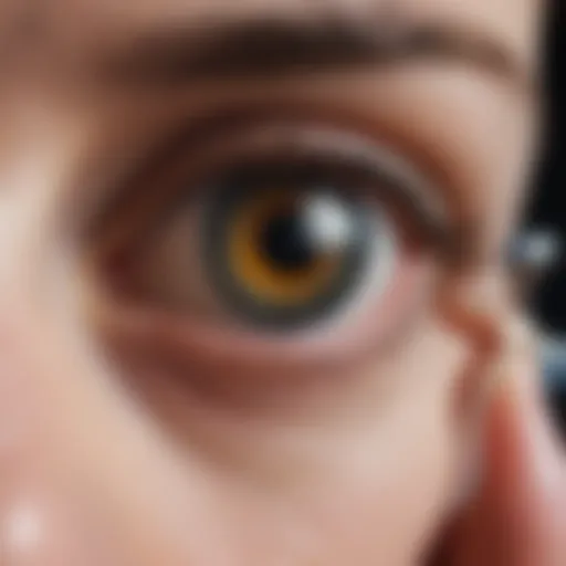 A detailed diagram showcasing advanced surgical techniques in eye vision restoration