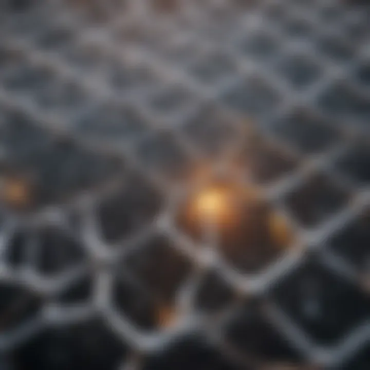 Visual illustration of geometric patterns in chemical structures