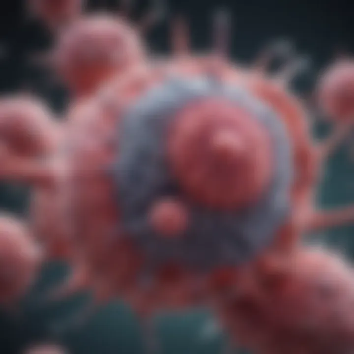 Diagram illustrating the mechanism of action of Herceptin in targeting cancer cells.