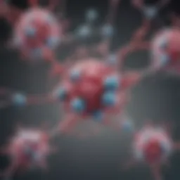 Illustration depicting the molecular structure of Herceptin and its interaction with HER2 receptors.